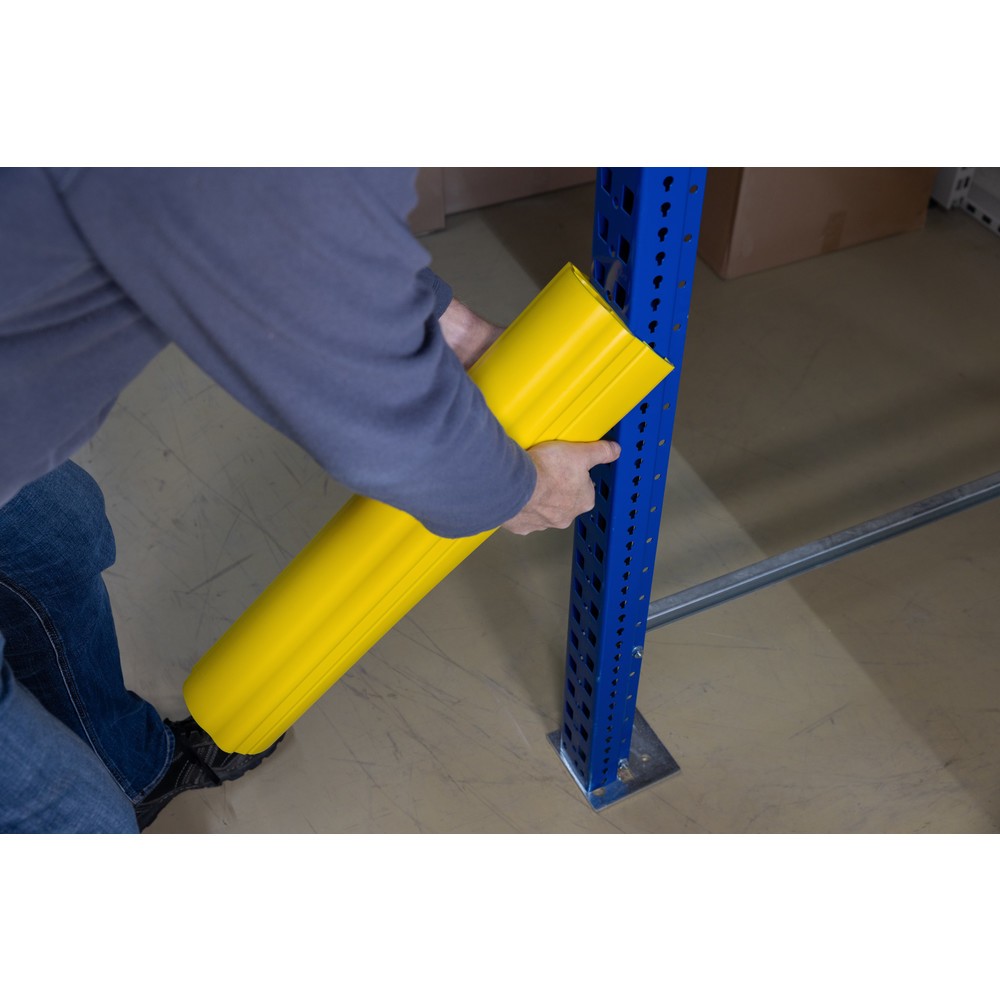 Produktabbildung Nr. 12: Dancop d-flexx Anfahrschutz für Regale Alfa, aus Kunststoff, Innenmaß HxB 400 x 75-99 mm