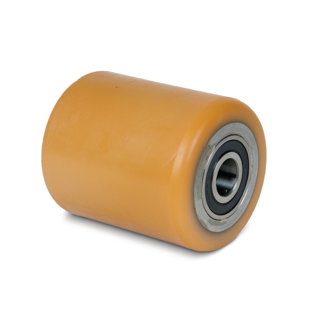 Produktabbildung: Wicke Gabelrolle PU, Einbaumaß 71 mm, Ø x Breite 82 x 66 mm, TK 490 kg
