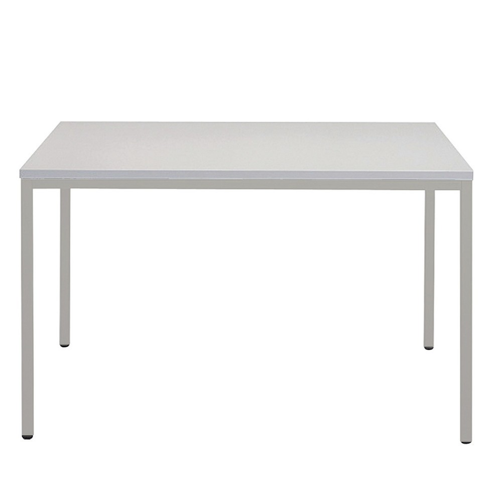 Produktabbildung: HEMMDAL Stahlrohr-Tisch, BxT 800 x 800 mm, lichtgrau