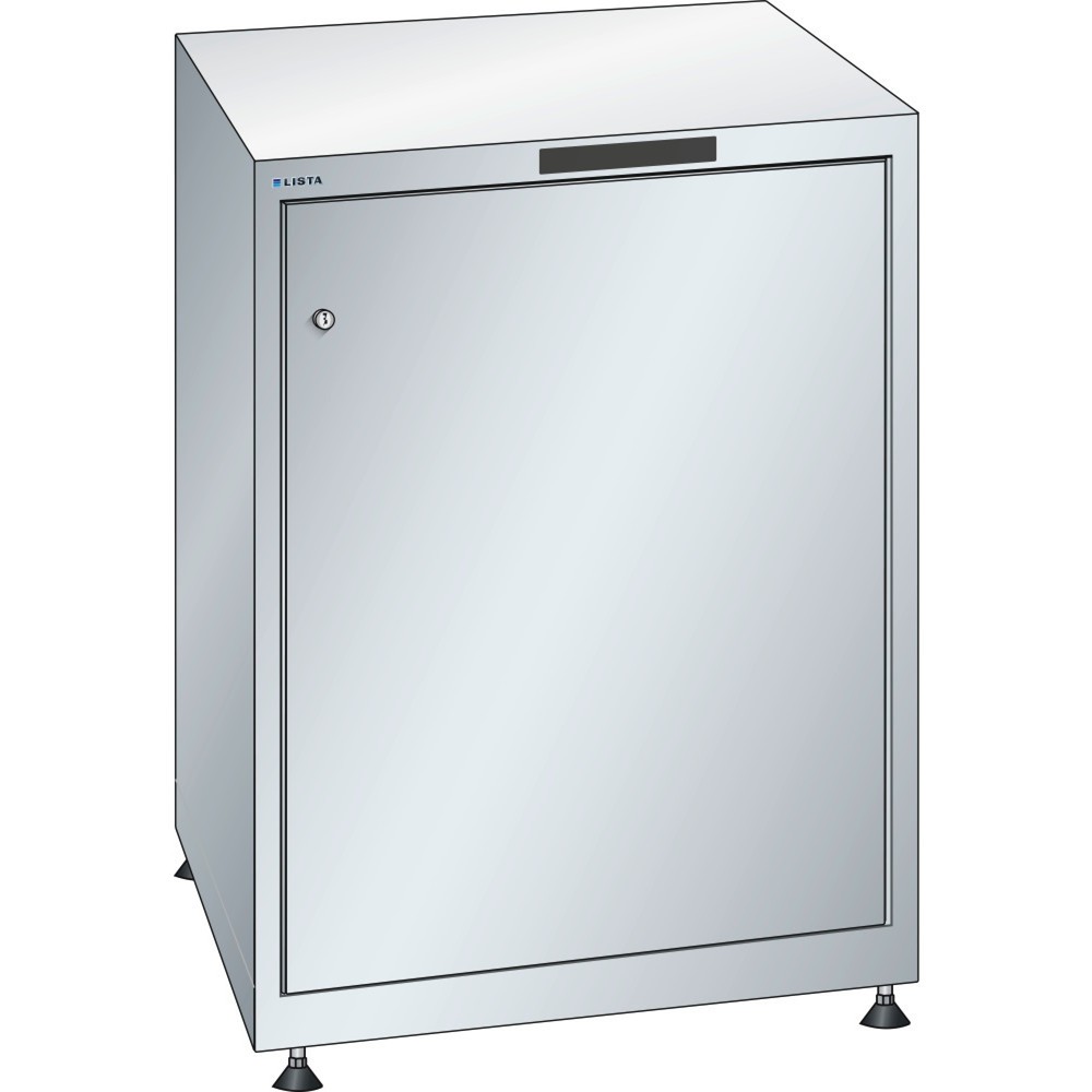Produktabbildung: LISTA Flügeltürschrank 27x36E, (BxTxH) 564x725x850mm, Türen links angeschlagen, lichtgrau